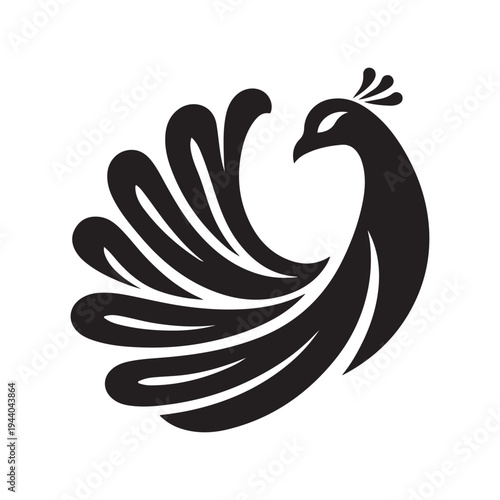 Peacock Symbol of Beauty Pride and Grace illustration concept design set collection