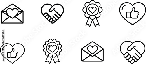 Heartfelt gestures and symbols