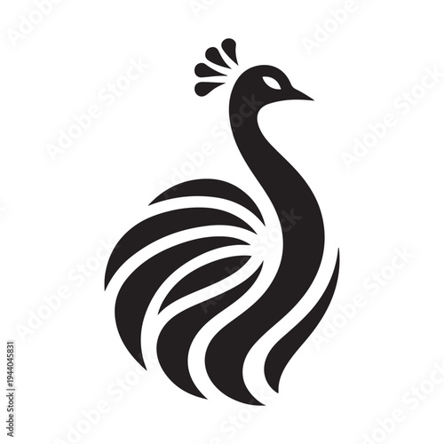 Peacock Symbol of Beauty Pride and Grace illustration concept design set collection