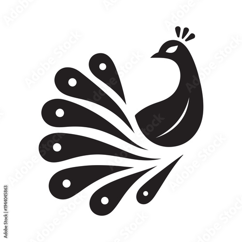 Peacock Symbol of Beauty Pride and Grace illustration concept design set collection