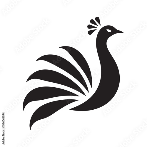 Peacock Symbol of Beauty Pride and Grace illustration concept design set collection