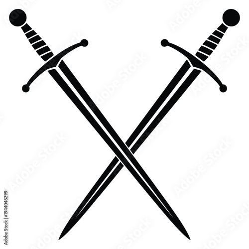 two crossed swords