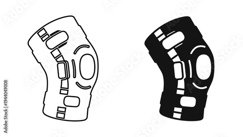 Knee Brace Icon  Orthopedic Leg Support Sleeve for Injury Recovery and Sport Safety