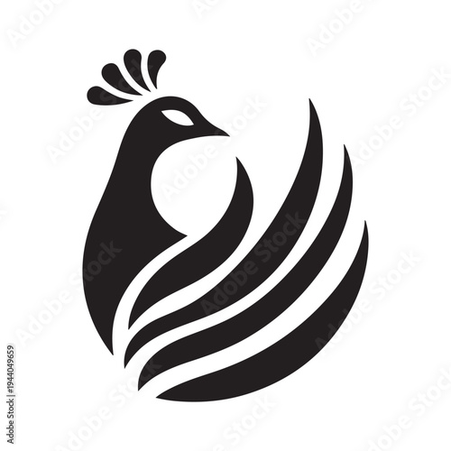 Peacock Symbol of Beauty Pride and Grace illustration concept design set collection