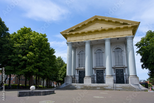 View of the Nieuwe Kerk in Zierikzee, Schouwen-Duiveland, Netherlands