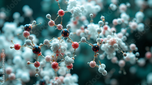 pyrazinamide molecular structure 3d, flat model, antituberculosis agents, structural chemical formula view from a microscope