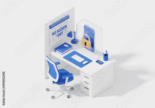 Digital Detox A Workspace Concept for Disconnecting from Screens on 'No Screen Day'