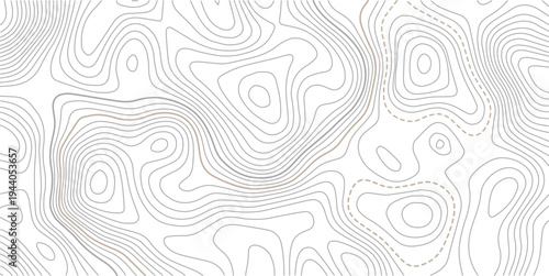 Vector geographic contour mounted map background. Abstract minimal The patter discovery vector topo map.Contour background geographic grid. Vector illustration.