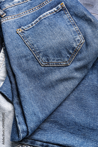 Different stylish denim jea...