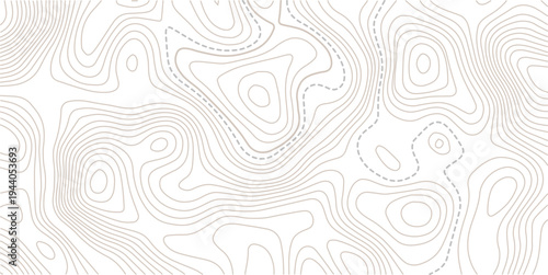 Vector geographic contour mounted map background. Abstract minimal The patter discovery vector topo map.Contour background geographic grid. Vector illustration.