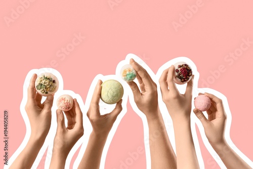 Female hands with different...