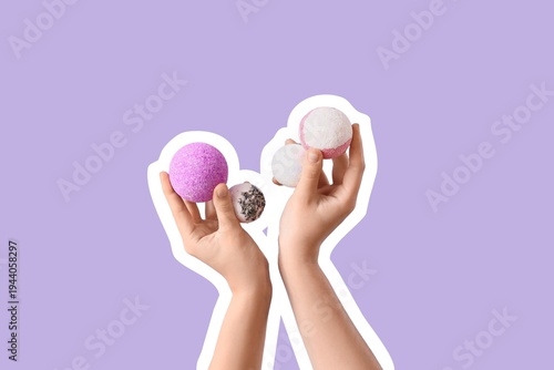 Female hands with different...