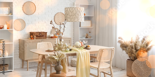 Interior of stylish dining ...