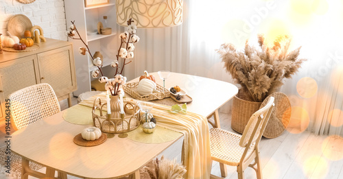 Interior of stylish dining ...