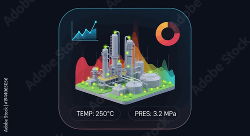 Industrial Plant with Data Visualization and Analytics.