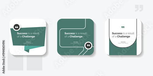 Set Bubble testimonial banner, quote, infographic. Social media post template designs for quotes. Empty speech bubbles, quote bubbles and text box