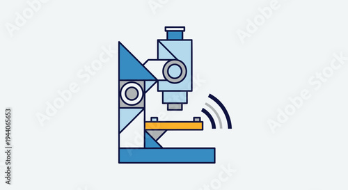 Modern Microscope with Scientific Research Waves.