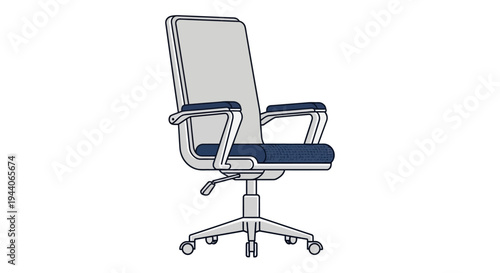 Modern Office Chair with Ergonomic Design and Comfortable Seating.