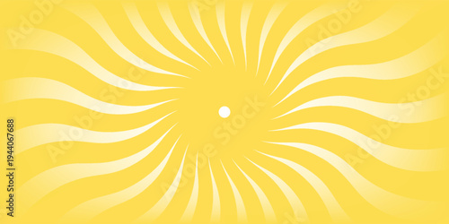 Yellow abstract background with light of sunburst. yellow starburst with halftone. sun ray retro background with flash