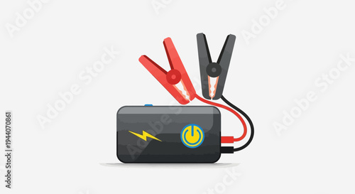 Portable Car Jump Starter Battery Pack with Cables.