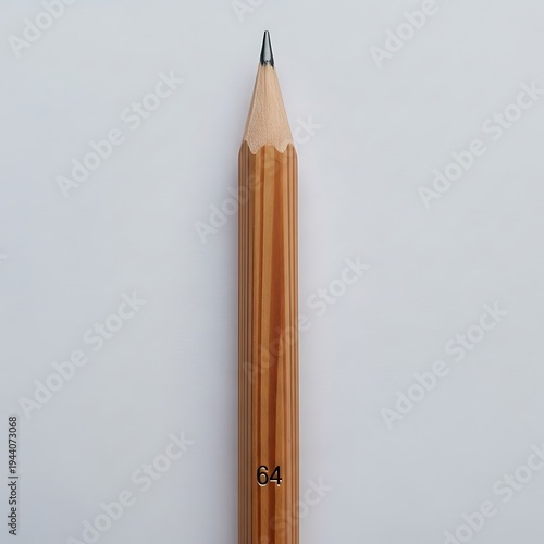 A close-up of a single sharp pencil