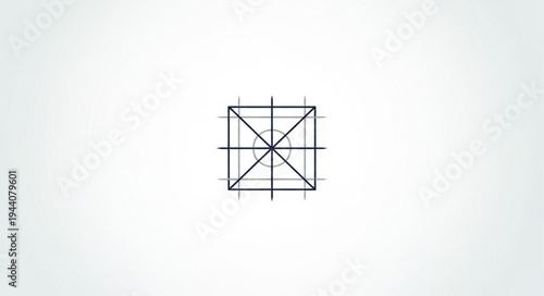 Geometric grid pattern with intersecting lines and squares.