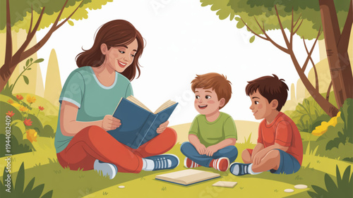 Happy new year greeting card with leaping horse cherry blossoms and chinese decorations for wealth and prosperity