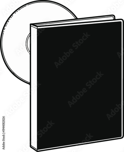 Black case with disc