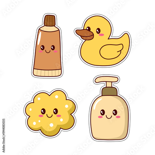 bathroom equipment stickers