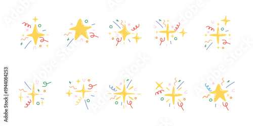 Playful Abstract Sparkle Illustration