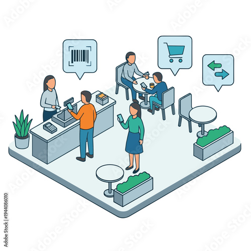 Mobile Wallet and Mobile Payment Illustration Design