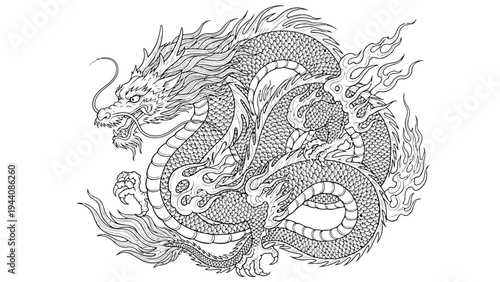 Intricate black and white illustration of a complex mechanical or biological structure Vector