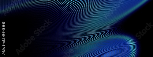 abstract technology particles lines mesh on black background