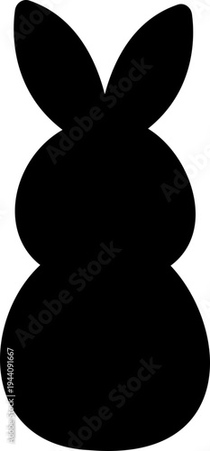 Simple Easter Chubby Bunny Rabbit Black Silhouette Vector Illustration.
Cute Fat Rabbit Silhouette Clipart Vector.
Transparent background.
Laser cutting file. SVG.