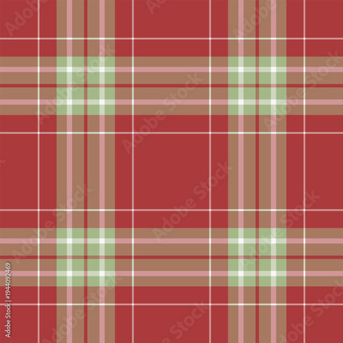 Celtic seamless check pattern, covering fabric tartan texture. Abstract plaid background vector textile in light and orange colors.