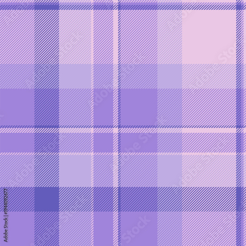Vogue pattern seamless fabric, multicolored check background texture. Presentation vector tartan textile plaid in light and indigo colors.