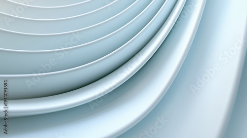 Smooth pastel blue ripple texture creates calming visual effect, showcasing elegant curves and layers in serene design