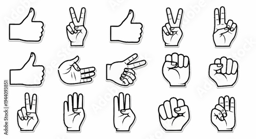 Collection of Hand Gestures and Signals for Communication.