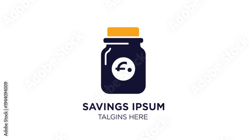 Piggy Bank Savings Jar Icon.
