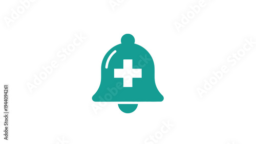 Medical Emergency Alarm Notification Icon.