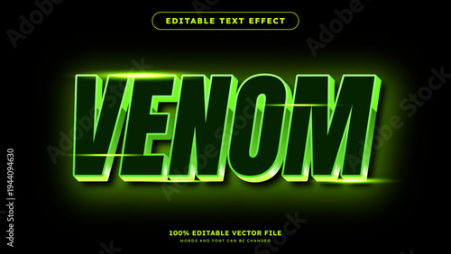 Editable Text Effect Shiny Green Text Style Effect Editable Vector File