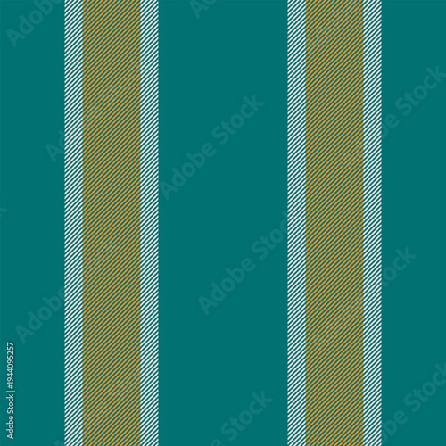 Bktoberfest stripe seamless texture, handmade lines textile pattern. E970s background fabric vector vertical in cyan and carrot orange colors.