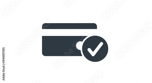 Approved credit card with checkmark.