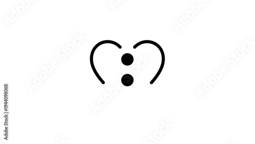 Heart Shaped Smiley Face Emoticon.