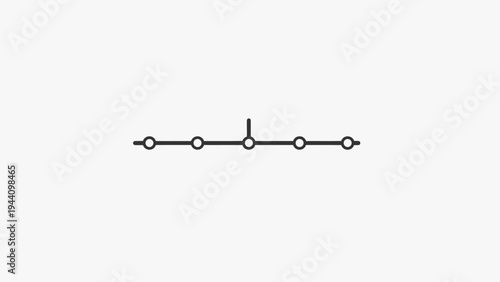 Simple Minimalist Line Art Geometric Shape.