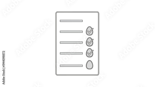 Simple Document with Buttons and Lines.