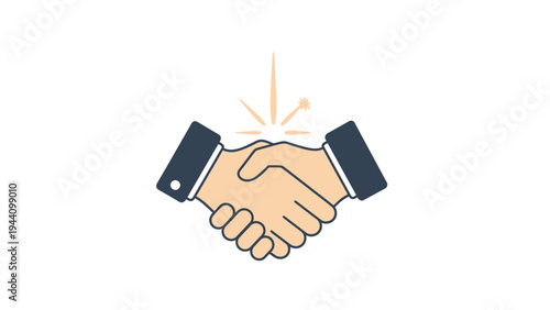 Handshake Business Partnership Agreement.