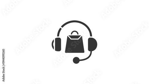 Headset bag and headphones icon.