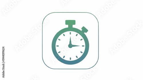 Stopwatch timer icon graphic symbol.