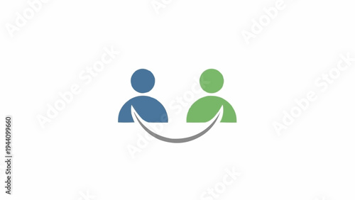 Two People Talking Communication Teamwork.